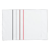 Moderne Minimalistische Schwarz-Grau-Linien Kissenbezug (Vorderseite-Rechts)