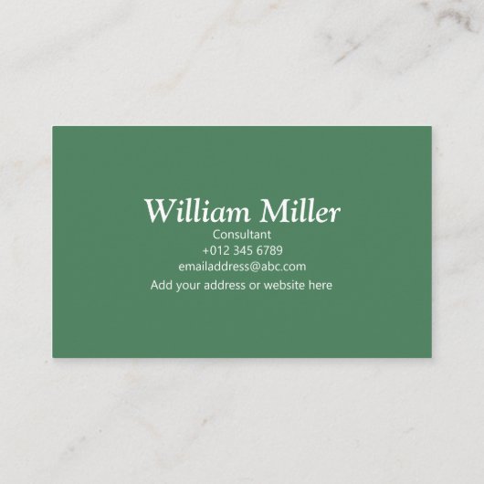 Moderne, Minimalistische, schwarz-grüne Streifen Visitenkarte (Rückseite)