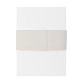 Moderne Minimalistische Schwarz- und Elfenbeinmono Einladungsbanderole (Rückseitenbeispiel)