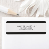 Moderne Minimalistische Schwarz- und Grauadressen- (Insitu)