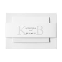 Moderne Minimalistische Schwarz-Weiß-Monogramm-Hoc