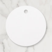 Moderne Minimalistische Schwarz-Weiß-Schrift Viele Geschenkanhänger (Rückseite)