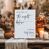 Moderne Minimalistische Schwarz-Weiß-Script-Probe Poster