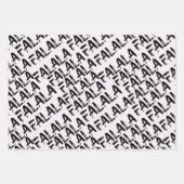 Moderne Minimalistische Schwarz-Weiß-Weihnachten Geschenkpapier Set (Vorderseite)