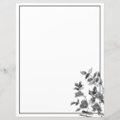 Moderne minimalistische Schwarz-weiße Aquarellfarb (Vorderseite)