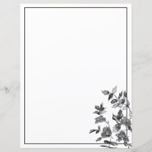 Moderne minimalistische Schwarz-weiße Aquarellfarb