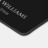 Moderne Minimalistische Schwarz-weiße Berufliche A Schreibtischunterlage (Ecke)