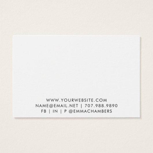 Moderne Minimalistische Schwarz-weiße Earring Disp (Rückseite)