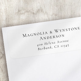 Moderne Minimalistische Schwarz-weiße Rückkehr