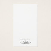Moderne Minimalistische Schwarz-weiße Schmuckkarte (Rückseite)