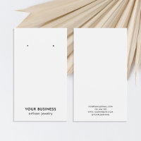 Moderne Minimalistische Schwarz-weiße Schmuckkarte