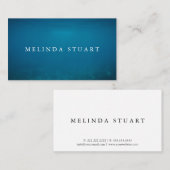 Moderne Minimalistische Schwarze Halbpension Visitenkarte (Vorne/Hinten)