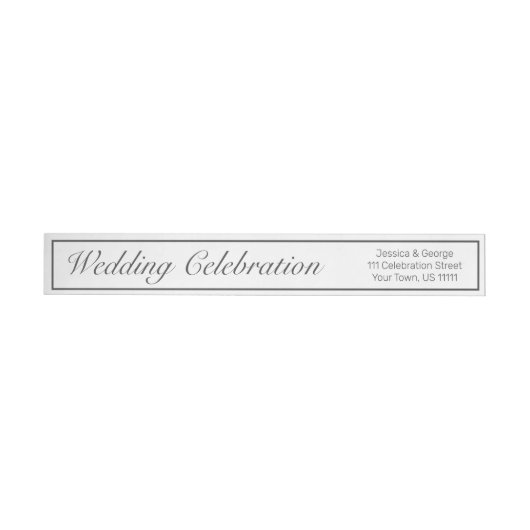 Moderne Minimalistische Schwarze Hochzeit (Person)