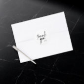 Moderne Minimalistische Schwarze Kalligraphie Viel Runder Aufkleber