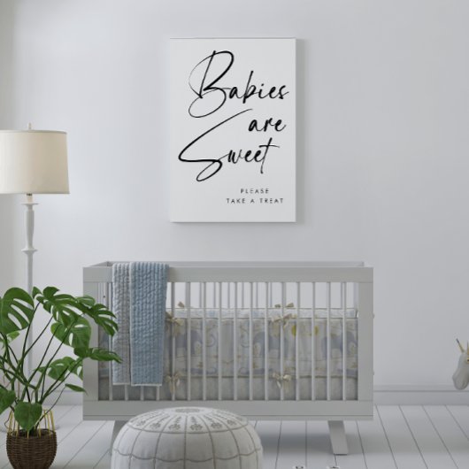Moderne Minimalistische schwarze Script-Babys sind Poster