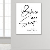 Moderne Minimalistische schwarze Script-Babys sind Poster