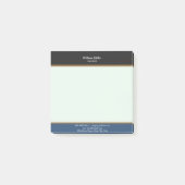 Moderne Minimalistische schwarze Streifen Post-it Klebezettel (Vorderseite)