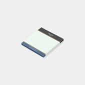 Moderne Minimalistische schwarze Streifen Post-it Klebezettel (angewinkelt)