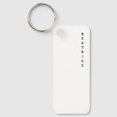 Moderne Minimalistische schwarze Typografie - Vert Schlüsselanhänger (Vorderseite)