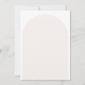 Moderne Minimalistische Script Bridal Dusche Einla Einladung (Rückseite)