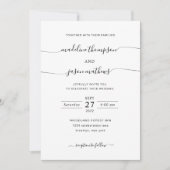 Moderne Minimalistische Script Calligraphy Foto We Einladung (Vorderseite)