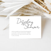 Moderne Minimalistische Script-Display-Showeinlage Begleitkarte
