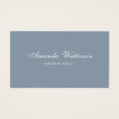 Moderne Minimalistische Script Dusty Rose Visitenk (Vorderseite)