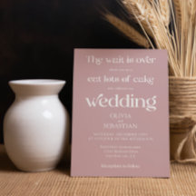 Moderne Minimalistische Script Dusty Rose Wedding