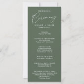 Moderne Minimalistische Script Elegante Hochzeitsf (Vorderseite)