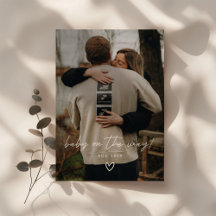 Moderne minimalistische Script-Foto-Schwangerschaf