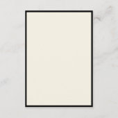 Moderne Minimalistische Script-Hochzeitkarte Begleitkarte (Rückseite)