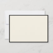 Moderne Minimalistische Script-Hochzeitkarte RSVP Karte (Rückseite)