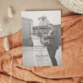 Moderne Minimalistische Script Monogram Wedding Einladung