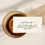 Moderne Minimalistische Script-Rücksendeadresse Permastempel