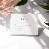 Moderne Minimalistische Script-Wedding RSVP-Karte Dankeskarte