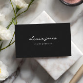 Moderne Minimalistische Signatur-Script-Visitenkar Visitenkarte