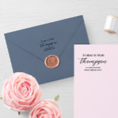 Moderne Minimalistische Skriptadresse Gummistempel