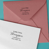 Moderne Minimalistische Skriptadresse Permastempel