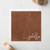 Moderne Minimalistische Skriptbezeichnung aus Kaka Mitteilungskarte (Vorderseite/Rückseite Beispiel)