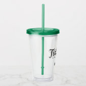 Moderne Minimalistische Skriptbezeichnung Bachelor Acryltrinkbecher (Rechts)