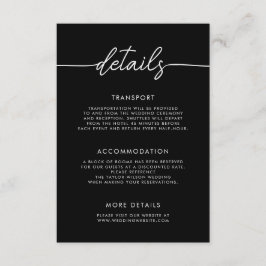 Moderne, Minimalistische Skripteinsätze Begleitkarte