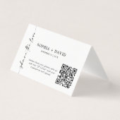 Moderne Minimalistische Skripterfassung Der QR-Cod (Vorderseite)