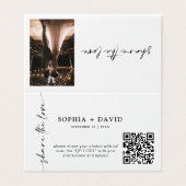 Moderne Minimalistische Skripterfassung Der QR-Cod (Außenseite Aufgefaltet)