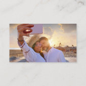 Moderne Minimalistische Skripterfassung Der QR-Cod Begleitkarte (Rückseite)