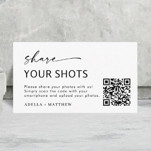 Moderne Minimalistische Skripterfassung Der QR-Cod Begleitkarte