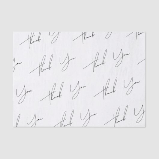 Moderne Minimalistische Skripthochzeit Seidenpapier (Vorderseite)