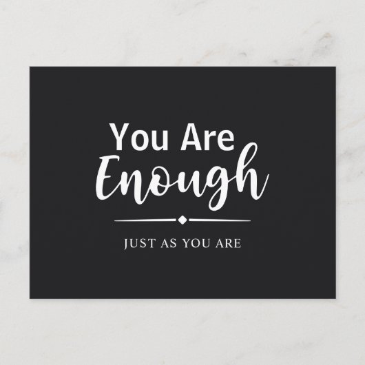 Moderne Minimalistische Skriptkalligrafie inspirie Postkarte (Vorderseite)