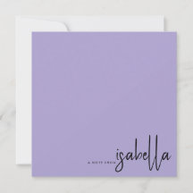 Moderne Minimalistische Skriptname-Note von Lavend