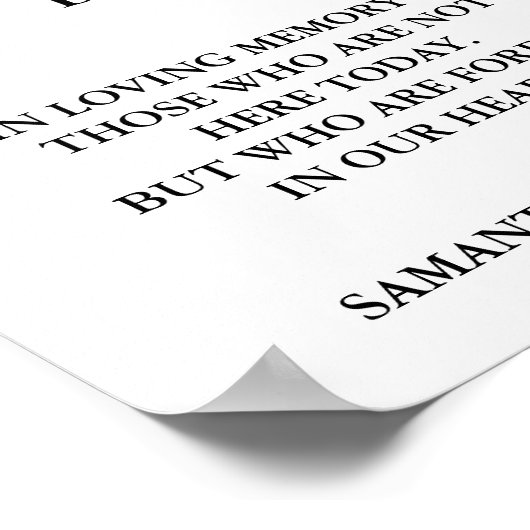 Moderne Minimalistische SkriptWedding Diese Kerzen Poster (Ecke)