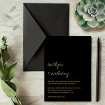 Moderne minimalistische SkriptWedding Real Folieneinladung<br><div class="desc">Feiern Sie stilvoll mit diesen stilvollen und sehr trendigen Einladungen für Hochzeiten. Dieses Design lässt sich leicht mit Ihrer speziellen Veranstaltungssprache personalisieren und Ihre Gäste werden begeistert sein,  wenn sie diese fantastischen Einladungen erhalten.</div>